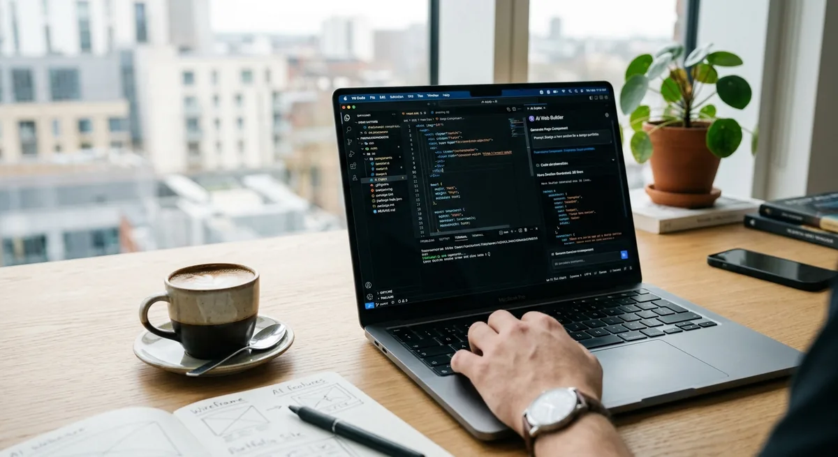 AI building a WordPress website automatically